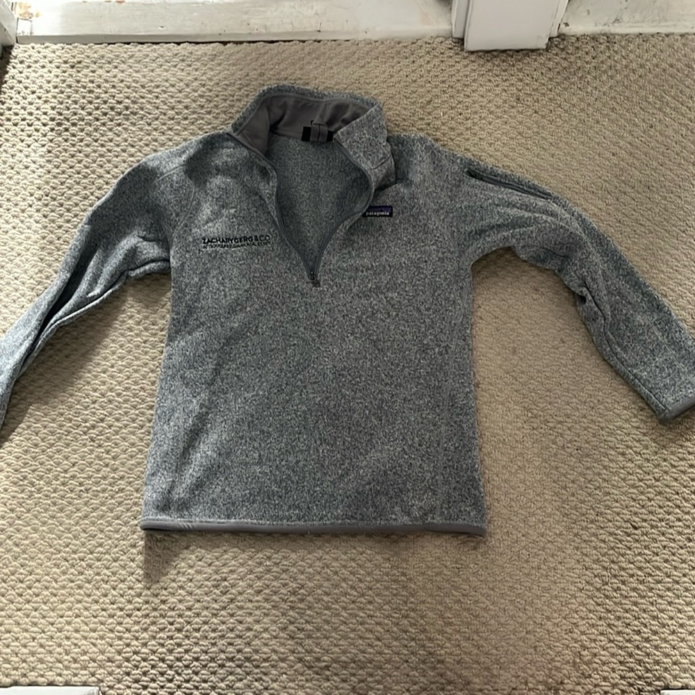 Grey Patagonia quarter zip